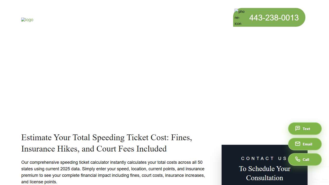 Speeding Ticket Cost Calculator | Scheuerman Law LLC