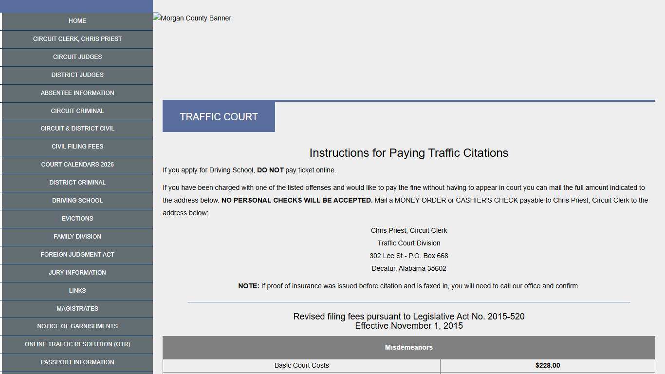 Morgan County - Eighth Circuit Court of Alabama