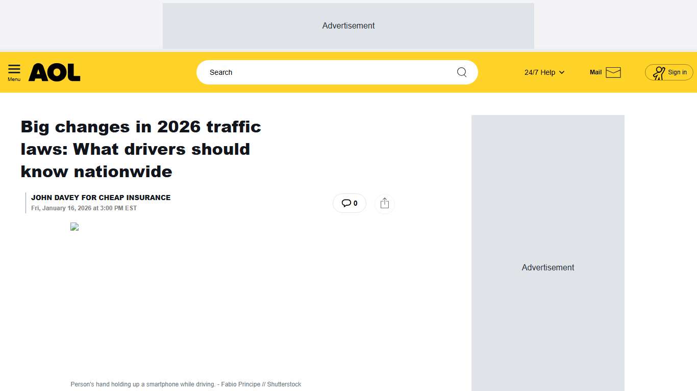 Big changes in 2026 traffic laws: What drivers should know nationwide - AOL