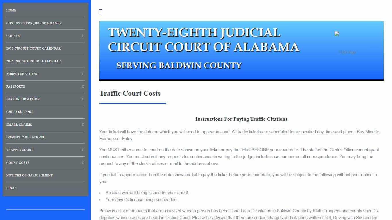 Baldwin County - Twenty-Eighth Circuit Court of Alabama